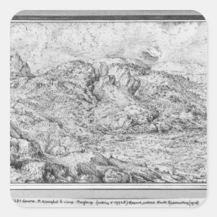 Adesivo Quadrado Paisagem alpina, 1553