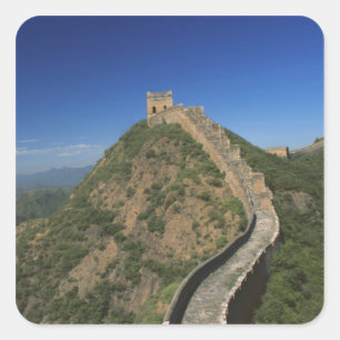Adesivo Quadrado Paisagem da Grande Muralha, China