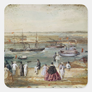 Adesivo Quadrado Paisagem de Cuba