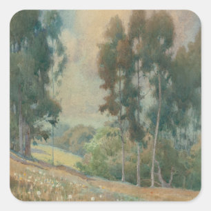 Adesivo Quadrado Paisagem de Primavera (1911) Serena Paisagem em A