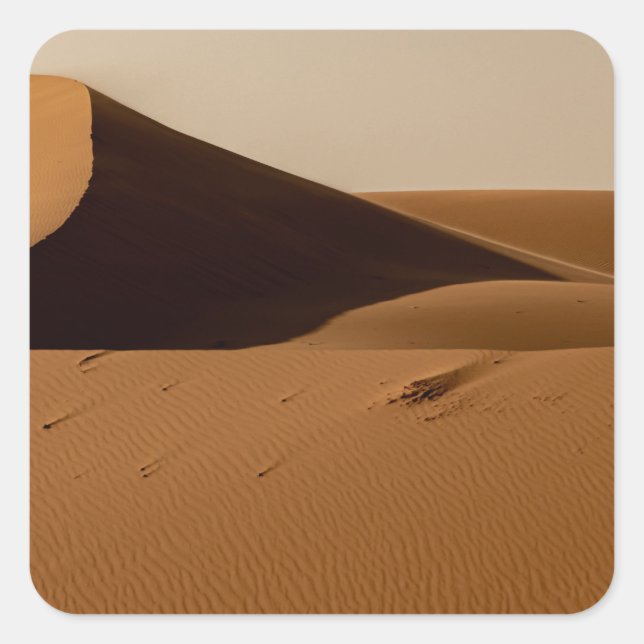 Adesivo Quadrado Paisagem do Deserto das Dunas de Areia (Frente)