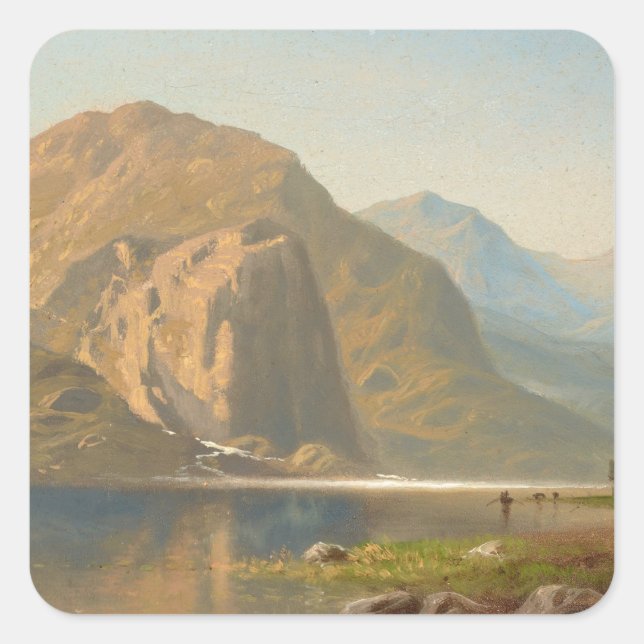 Adesivo Quadrado Paisagem majestosa de Yosemite por Albert Bierstad (Frente)