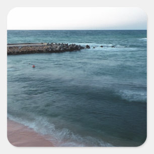 Adesivo Quadrado Paisagem marinha