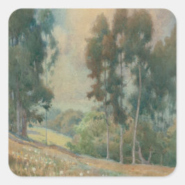 Adesivo Quadrado Paisagem primavera (1911) Serene Watercolor Scener
