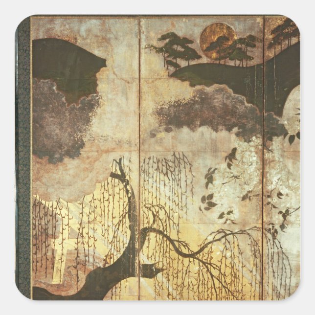 Adesivo Quadrado Paisagem Sunny (Frente)