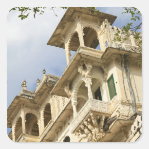 Adesivo Quadrado Palácio da Cidade, Udaipur, Rajastão, Índia