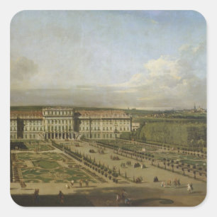 Adesivo Quadrado Palácio de Schonbrunn e jardins, 1759-61