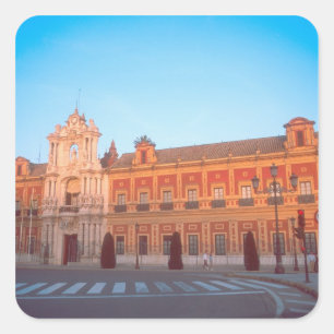 Adesivo Quadrado Palácio de Telmo em Sevilha, Espanha sede do