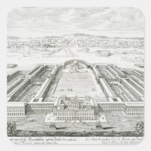 Adesivo Quadrado Palácio dourado do imperador Nero (ANÚNCIO 54-68