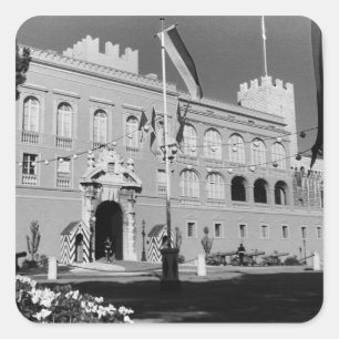 Adesivo Quadrado Palácio principesco 1970 do principado de Monaco