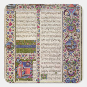 Adesivo Quadrado Palavras da abertura de Leviticus