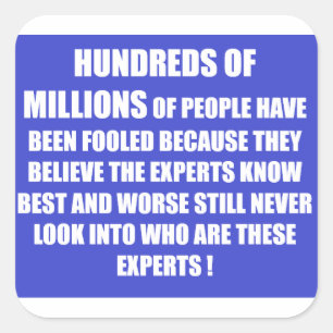 Adesivo Quadrado Palavras de sabedoria azul e branca