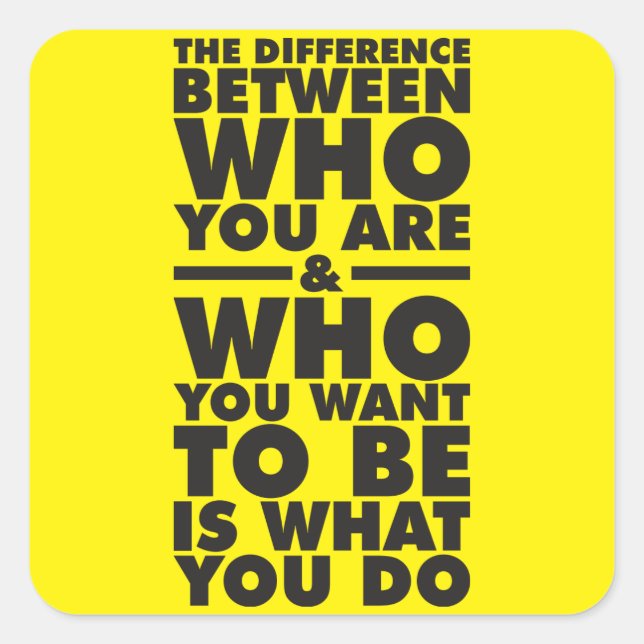 Adesivo Quadrado Palavras Motivacionais (Frente)