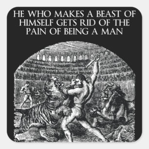 Adesivo Quadrado Palavras Motivacionais - BEAST