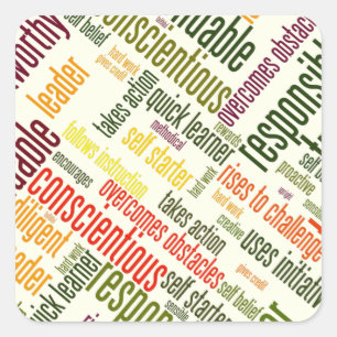 Adesivo Quadrado Palavras Motivacionais incentivam resultados posit