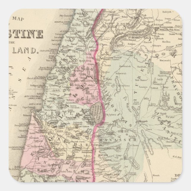 Adesivo Quadrado Palestina, Jerusalém (Frente)