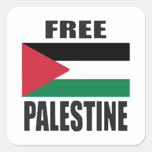 Adesivo Quadrado Palestina Livre