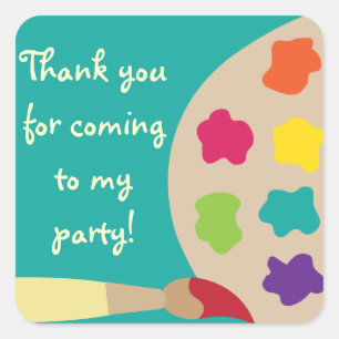 Adesivo Quadrado Paleta de Arte Sticks - Teal