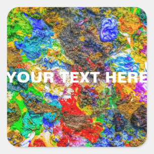 Adesivo Quadrado Paleta de cores