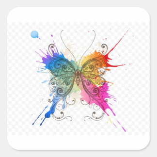 Adesivo Quadrado Paleta de Flutter