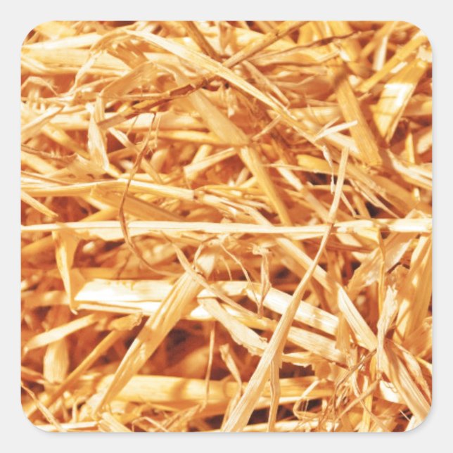 Adesivo Quadrado Palha, Design Abstrato (Frente)