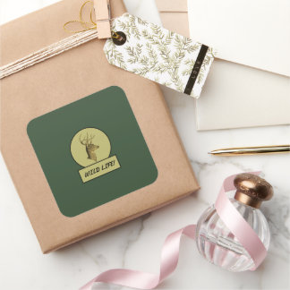 Adesivo Quadrado Palhetas Verdes Escuras