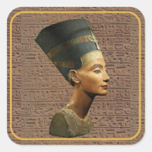 Palitos de Nefertiti sobre o fundo de Hieroglyph