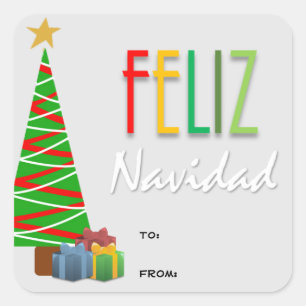 Adesivo Quadrado Paliz Navidad de natal Stickers
