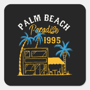 Adesivo Quadrado Palm Beach Paradise