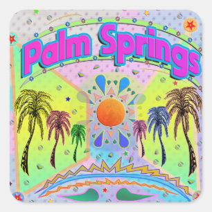 Adesivo Quadrado Palm Primavera Calm Desire Sticker