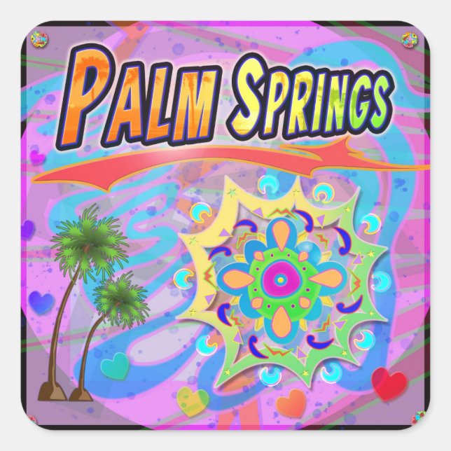 Adesivo Quadrado Palm Primaveras True Progress Stick (Frente)