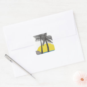 Adesivo Quadrado Palm Tree Sticker