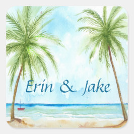 Adesivo Quadrado Palm Tree Sticker