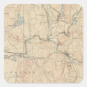 Adesivo Quadrado Palmer, Massachusetts