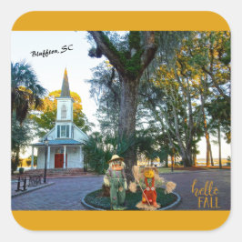Adesivo Quadrado Palmetto Bluff Chapel Bluffton SC Queda