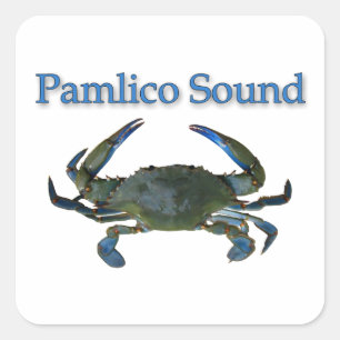 Adesivo Quadrado Pamlico Sound Blue Crab