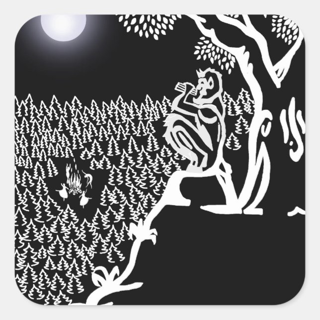 Adesivo Quadrado Pan Serenade Sticker (Frente)