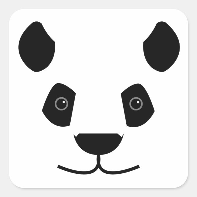 Adesivo Quadrado Panda (Frente)
