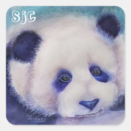 ADESIVO QUADRADO PANDA DOCE
