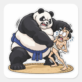 ADESIVO QUADRADO PANDA SUMÔ