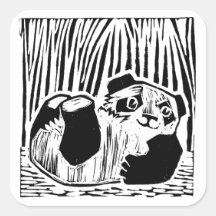 Panda Tocar Pinheiros Quadrados, Brilhante