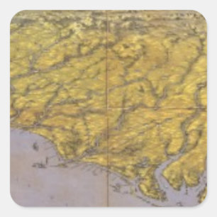 Adesivo Quadrado Panorama composto de Seat da guerra