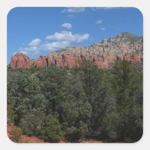 Adesivo Quadrado Panorama das Red Rocks em Sedona Arizona