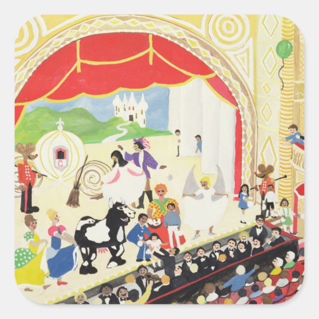 Adesivo Quadrado Pantomima (Frente)