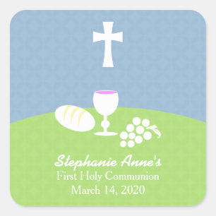 Adesivo Quadrado Pão da Comunhão da Vida