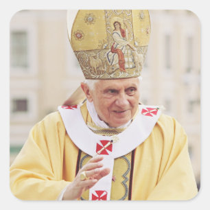 Adesivo Quadrado Papa Bento XVI O Mestre da Verdade