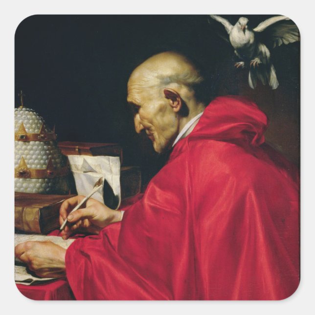 Adesivo Quadrado Papa Gregório o Excelente (Frente)