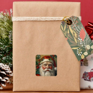 Adesivo Quadrado Papai Noel Com Visco