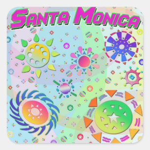 Adesivo Quadrado Papai noel Monica Seven Suns & Energy Sticker