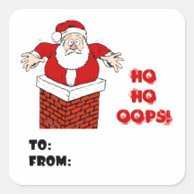 Papai Noel Preso na Chaminé Ho Ho Oops!